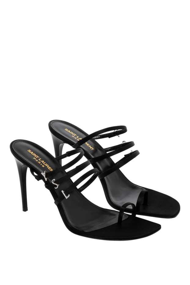 Saint Laurent woman women's black sandals made of genuine leather buy with prices and photos 179877 - photo 2