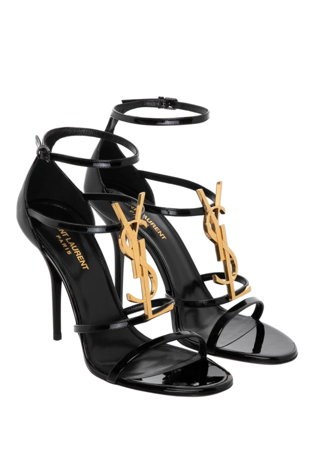 Saint Laurent woman women's black sandals made of genuine leather buy with prices and photos 179880 - photo 2