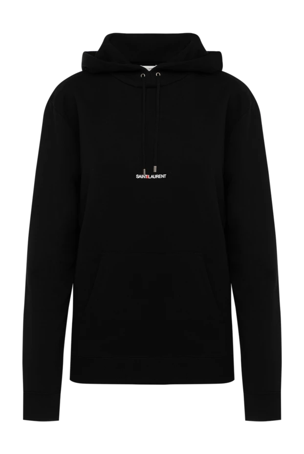 Saint Laurent woman women's black cotton hoodie 179884 - photo 1