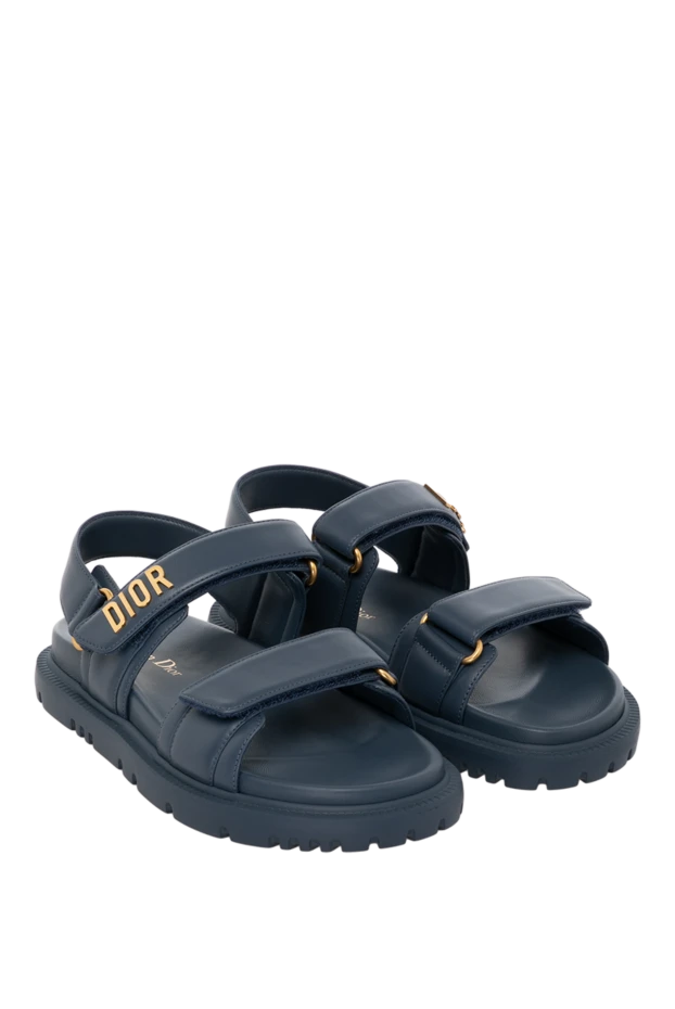 Dior woman women's blue sandals made of genuine leather buy with prices and photos 179890 - photo 2