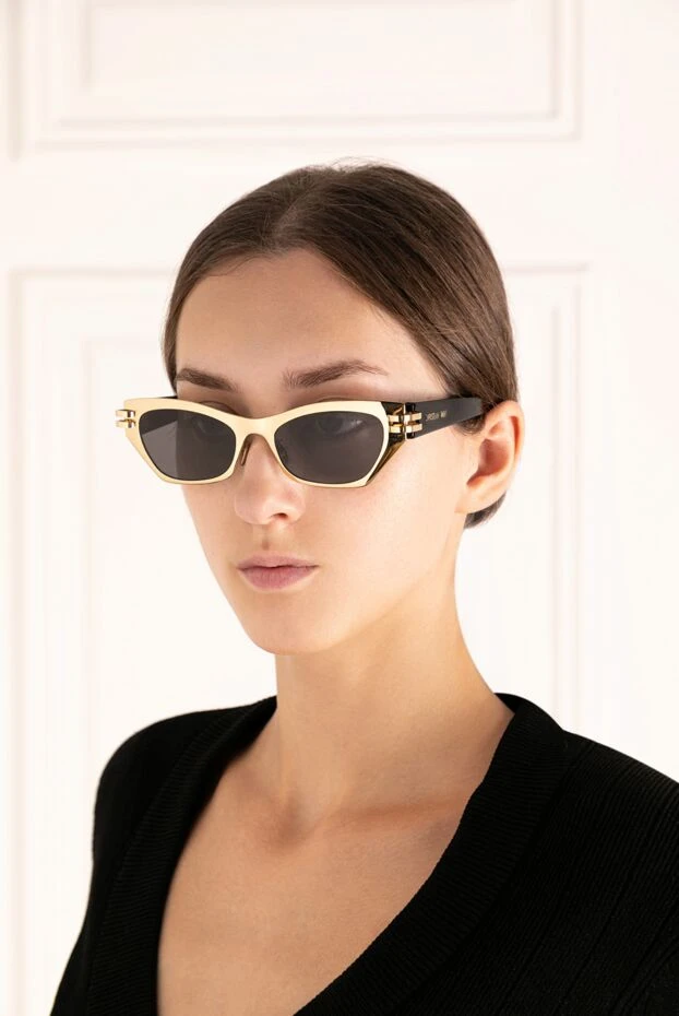 Dior woman women's yellow plastic sunglasses buy with prices and photos 179893 - photo 2