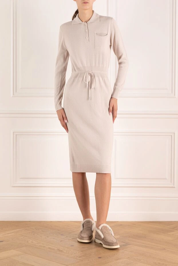 Peserico white knitted dress for women 179904 - photo 2
