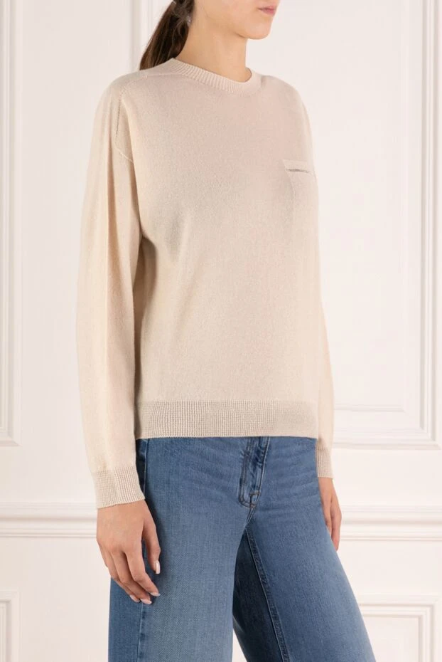 Peserico women's beige cashmere and viscose jumper. 179920 - photo 3