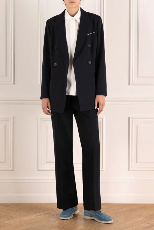 Peserico suit with trousers for women blue 179933 - photo 2