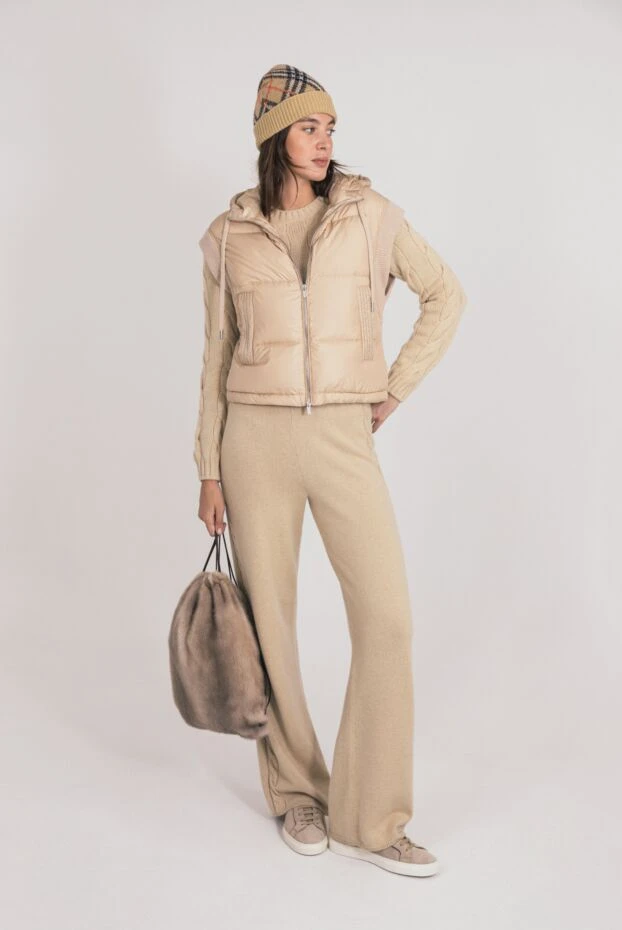 Peserico beige women's vest made of wool and polyester. 179943 - photo 2