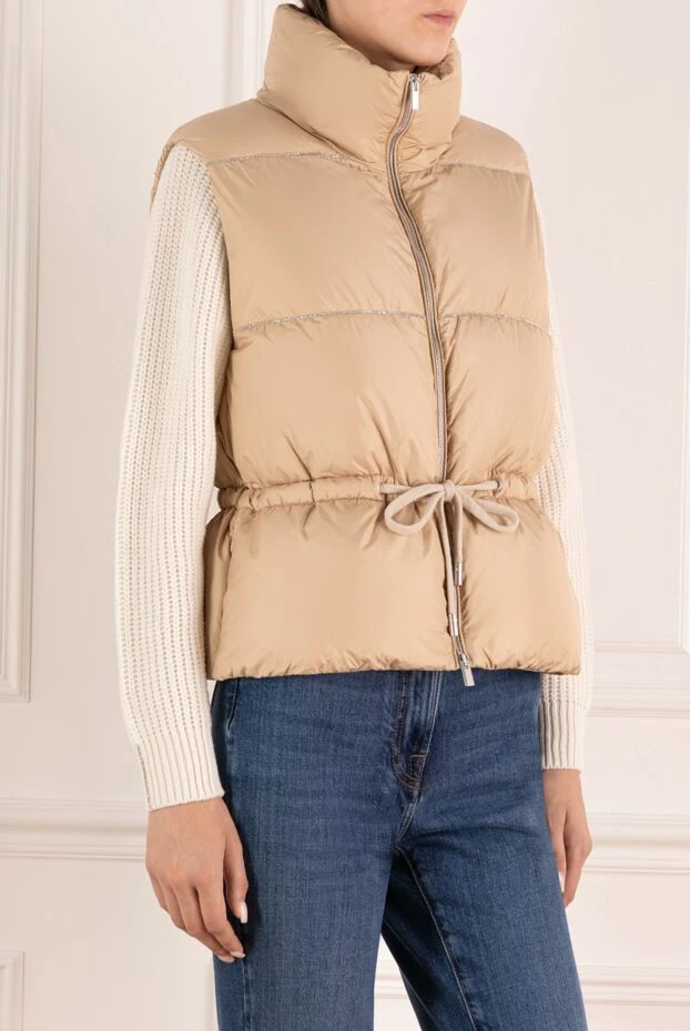 Peserico women's beige polyester vest. 179946 - photo 3