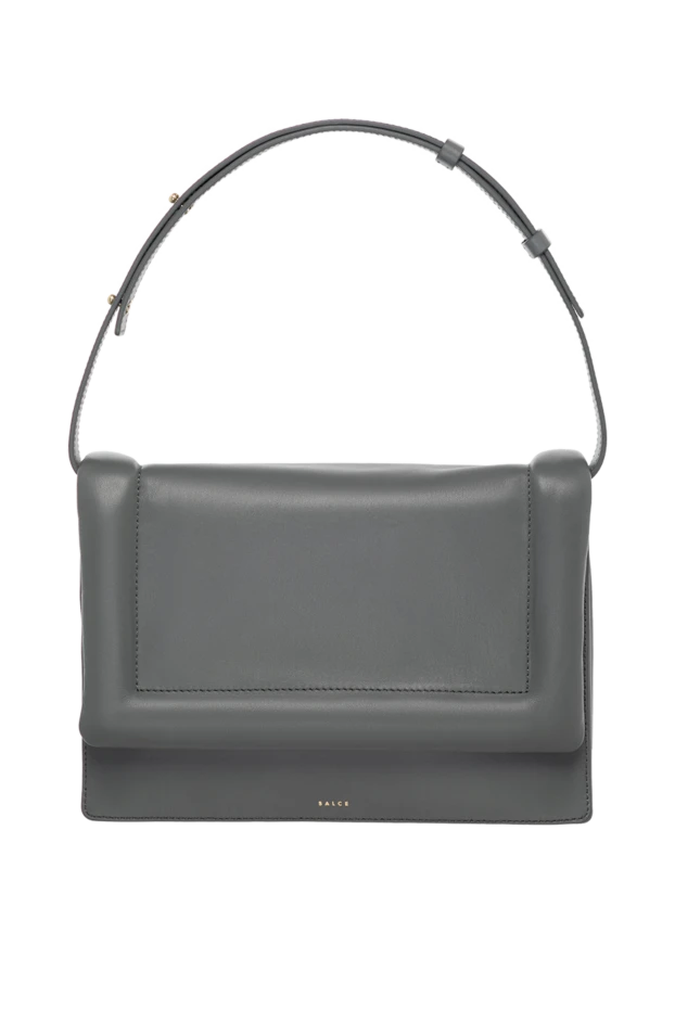 Salce197 woman women's bag, gray, made of genuine leather 179983 - photo 1