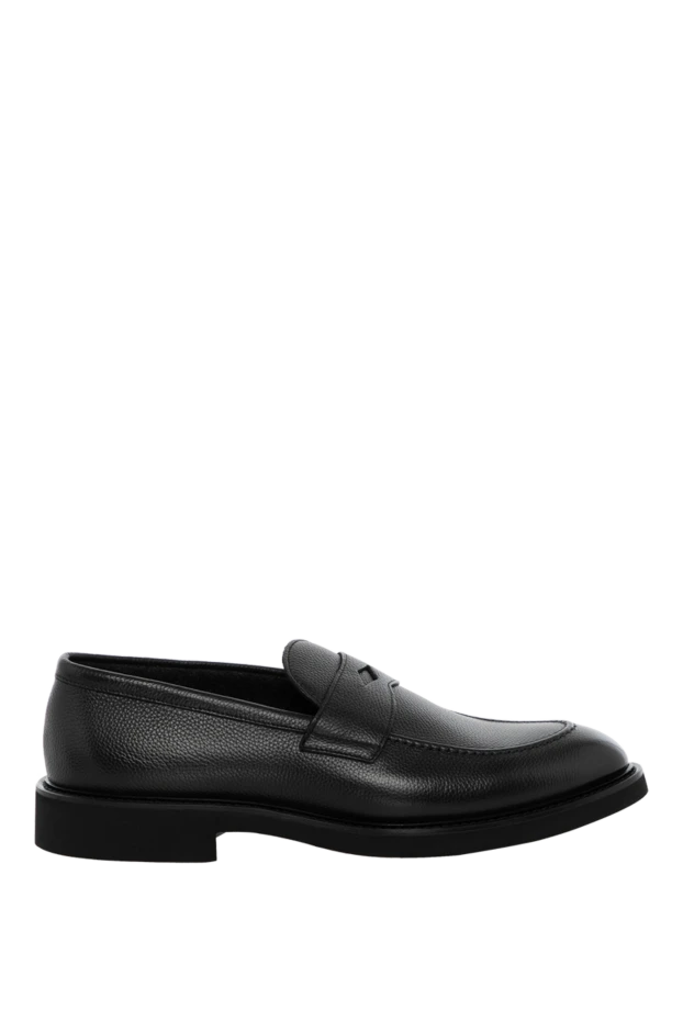 Doucal`s man men's loafers black made of genuine leather buy with prices and photos 180006 - photo 1