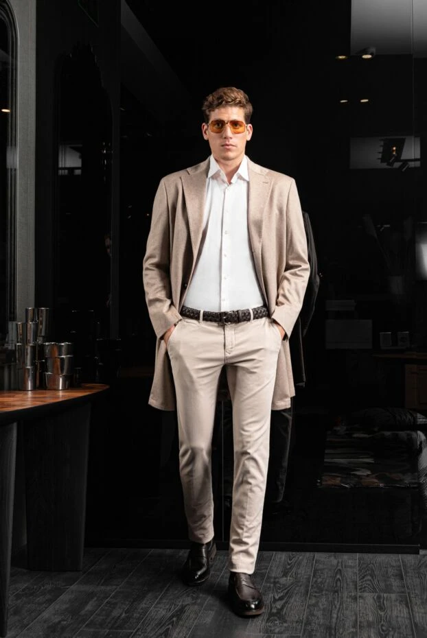 Лоферы мужские коричневые из натуральной кожи - фото 2