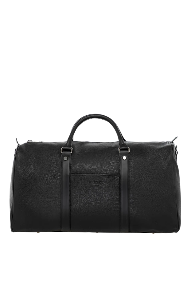 Doucal`s man men's travel bag, black, made of genuine leather buy with prices and photos 180010 - photo 1