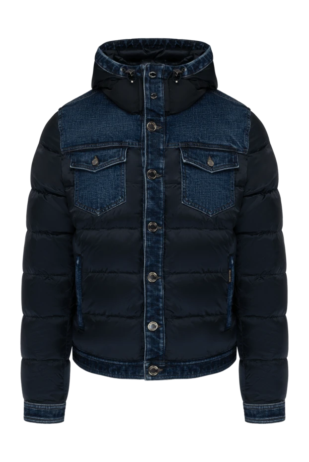 Moorer man men's blue down jacket made of polyamide and polyurethane 180041 - photo 1