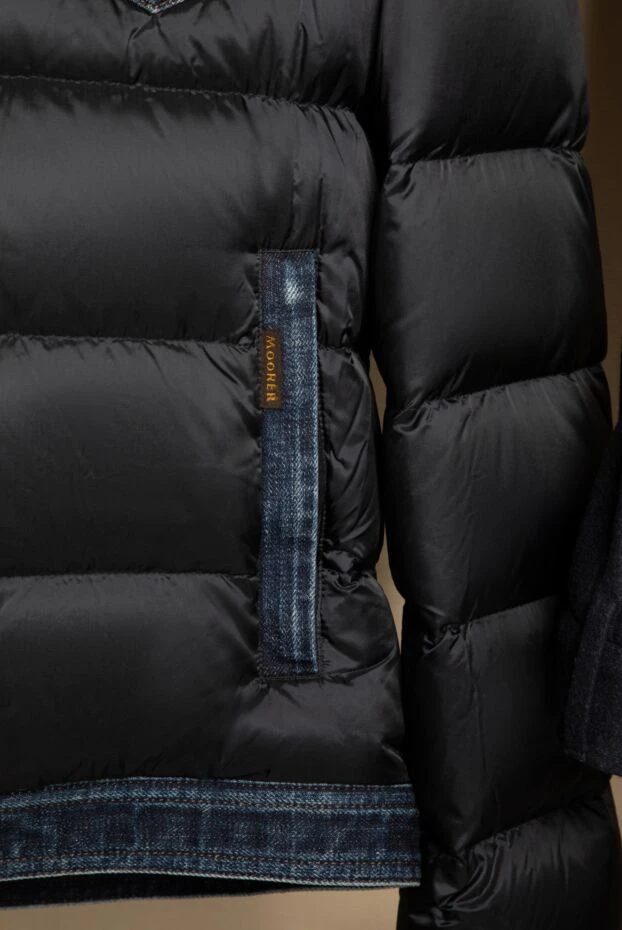 Moorer men's down jacket blue made of polyamide and polyurethane 180041 - photo 2