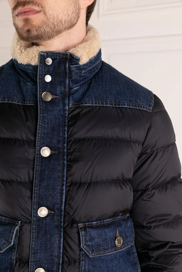 Moorer man men's blue down jacket made of cotton and polyurethane buy with prices and photos 180042 - photo 2