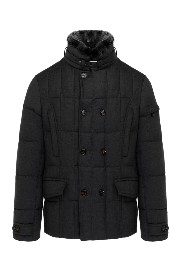 Moorer man men's gray down jacket made of wool and cashmere buy with prices and photos 180044 - photo 1