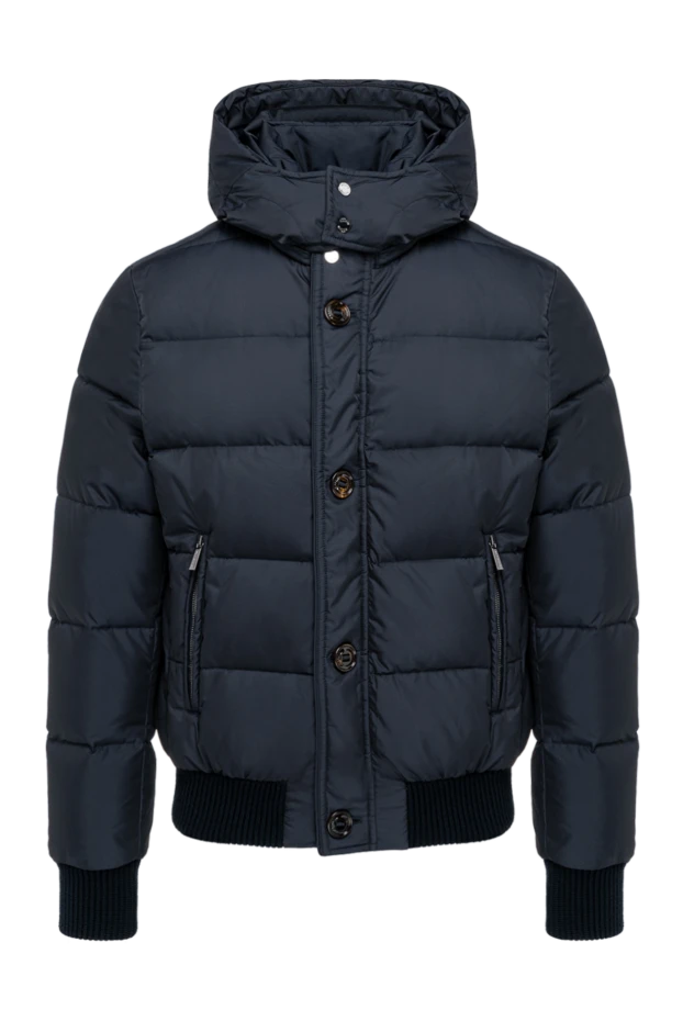 Moorer men's down jacket blue made of polyester 180052 - photo 1