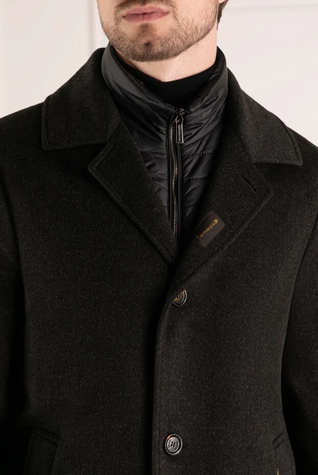 Moorer man men's black coat made of wool and cashmere buy with prices and photos 180053 - photo 2