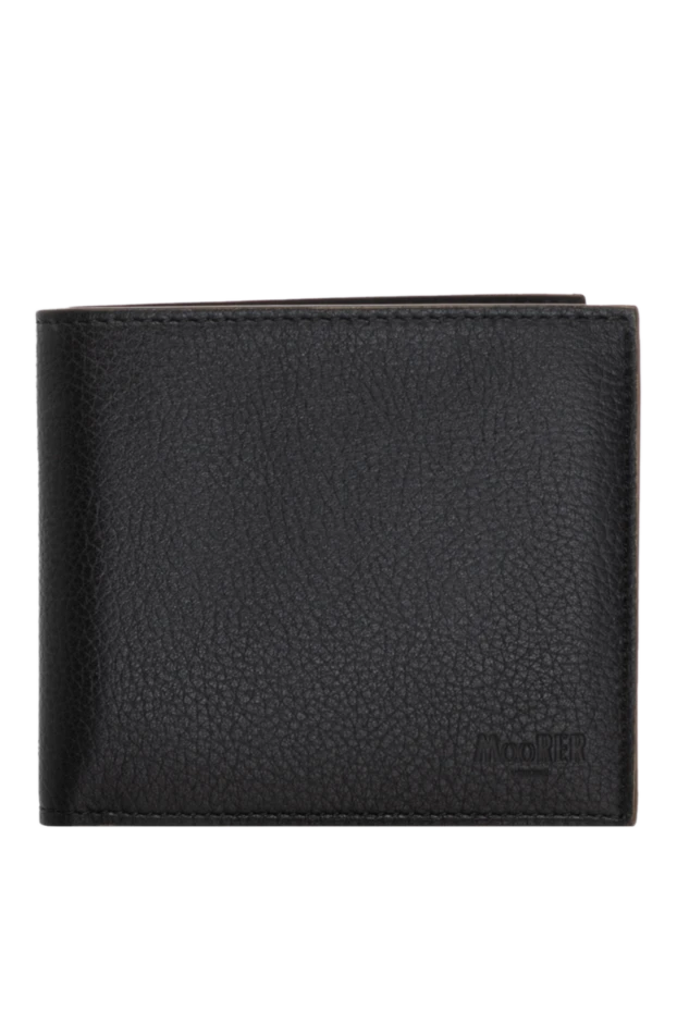 Moorer men's black wallet made of genuine leather 180065 - photo 1