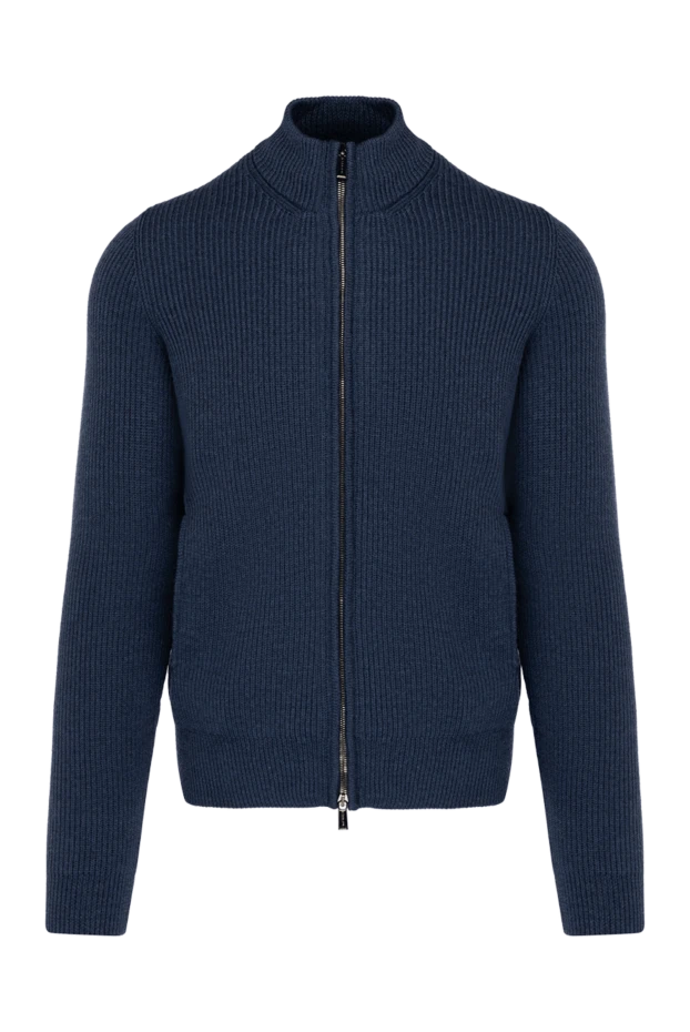 Moorer man men's blue wool cardigan buy with prices and photos 180124 - photo 1