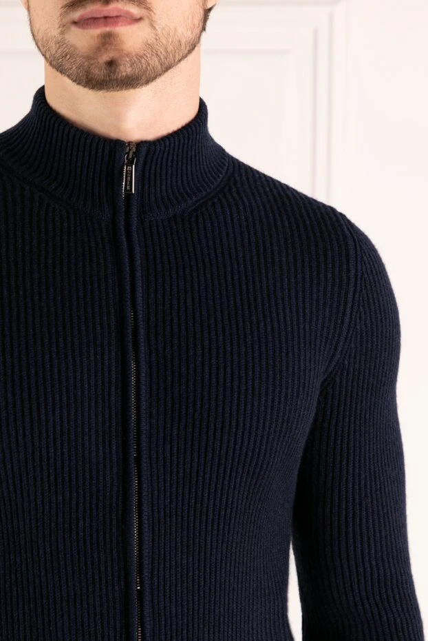 Moorer man men's blue cashmere cardigan buy with prices and photos 180125 - photo 2