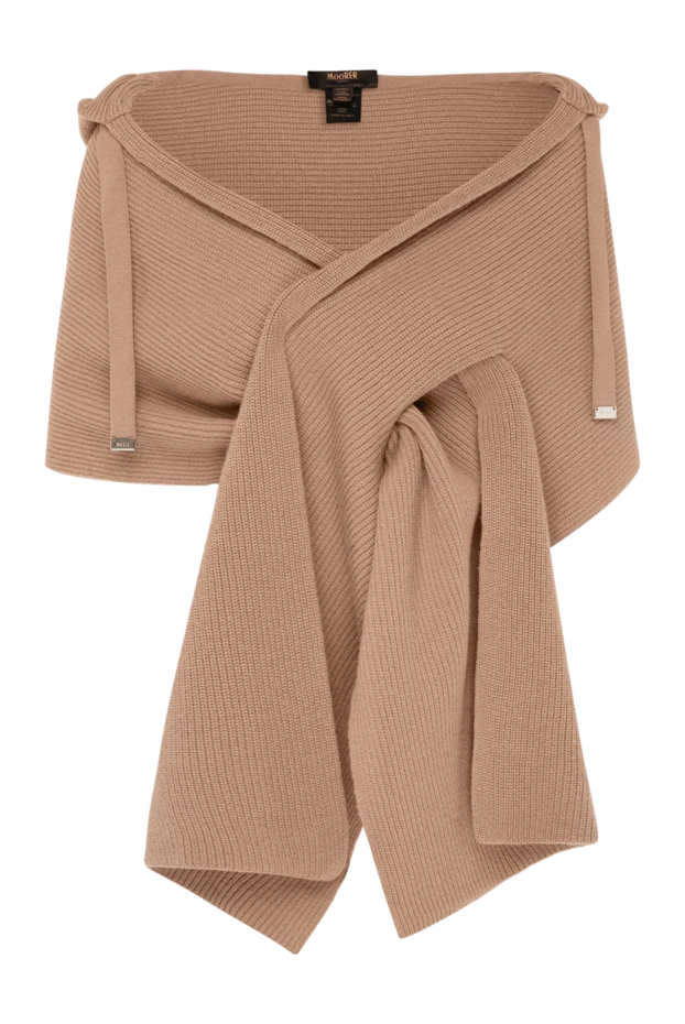 Moorer woman women's beige cashmere scarf buy with prices and photos 180147 - photo 1