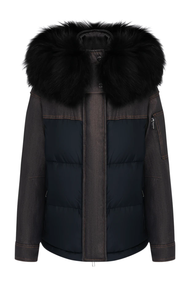 Moorer woman women's blue down jacket made of cotton and polyamide buy with prices and photos 180173 - photo 1