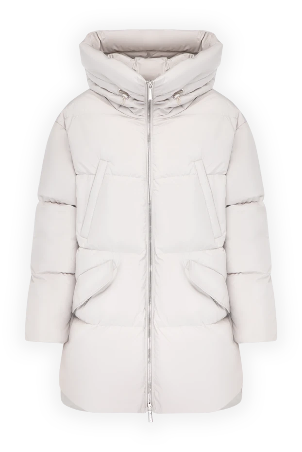 Moorer woman women's gray down jacket made of polyamide 180177 - photo 1