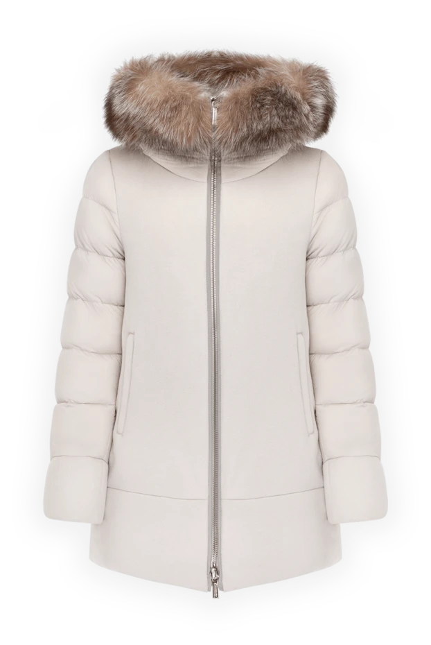 Moorer woman women's gray down jacket made of wool and cashmere buy with prices and photos 180179 - photo 1