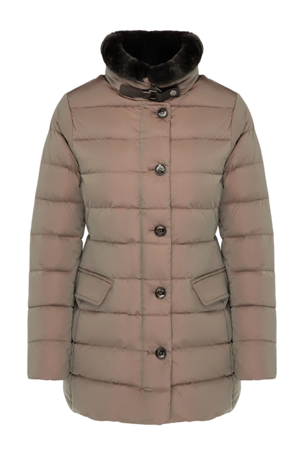 Moorer woman women's brown down jacket made of polyamide 180185 - photo 1