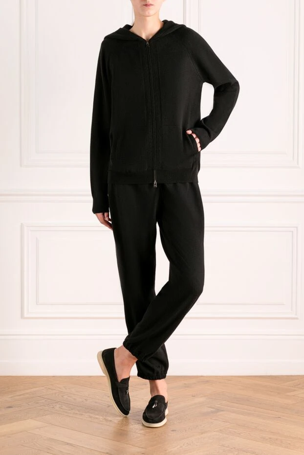 Loro Piana woman women's black walking suit made of cashmere buy with prices and photos 180213 - photo 2