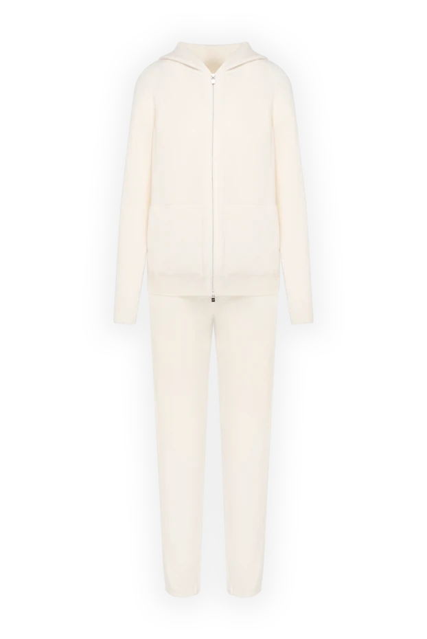 Loro Piana woman women's white walking suit made of cashmere 180214 - photo 1