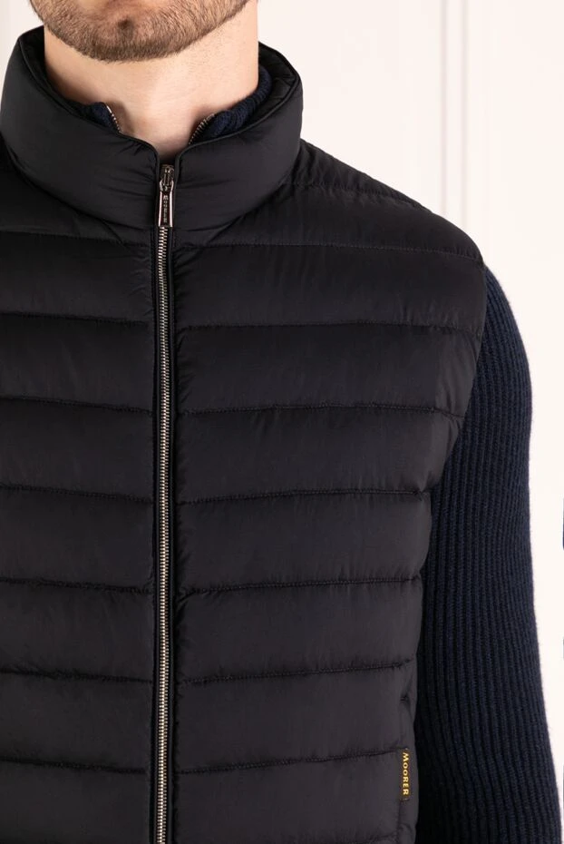 Moorer man men's blue vest made of polyamide and polyurethane buy with prices and photos 180235 - photo 2