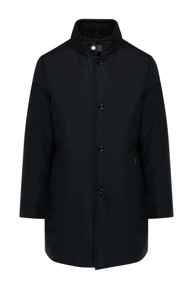 Moorer man men's blue polyester coat 180236 - photo 1