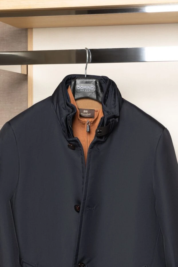 Moorer men's blue polyester coat 180236 - photo 2