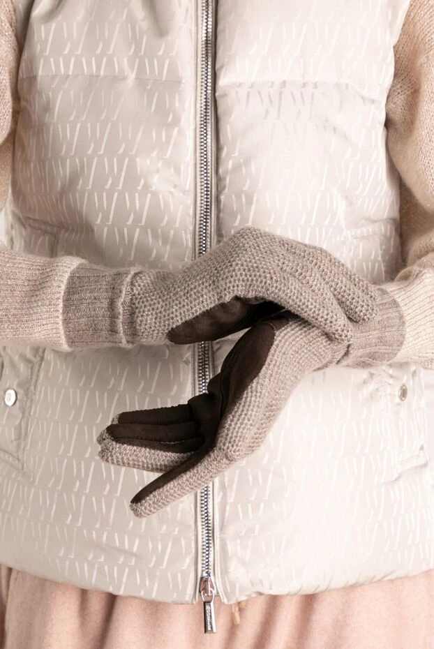 Moorer woman women's brown cashmere gloves buy with prices and photos 180237 - photo 2