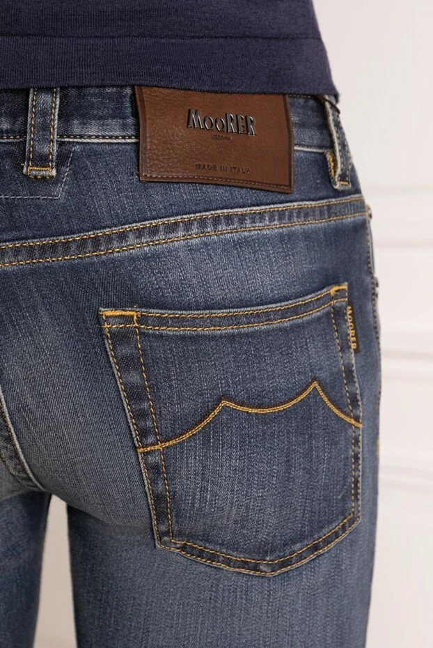 Moorer man men's blue jeans made of cotton and elastane buy with prices and photos 180258 - photo 2