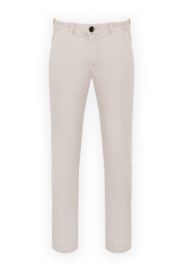 Moorer beige men's pants made of cotton and elastane 180259 - photo 1