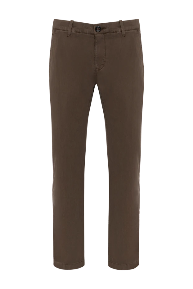 Moorer brown men's pants made of cotton and elastane 180269 - photo 1