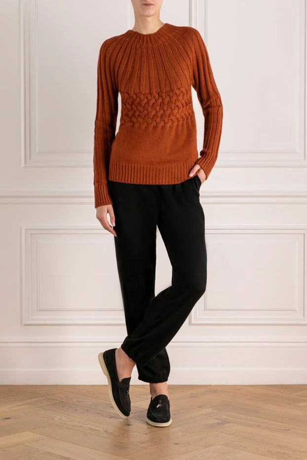 Moorer woman women's brown wool jumper buy with prices and photos 180276 - photo 2