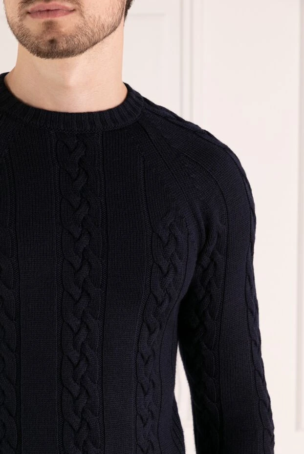 Moorer man men's blue wool jumper buy with prices and photos 180278 - photo 2