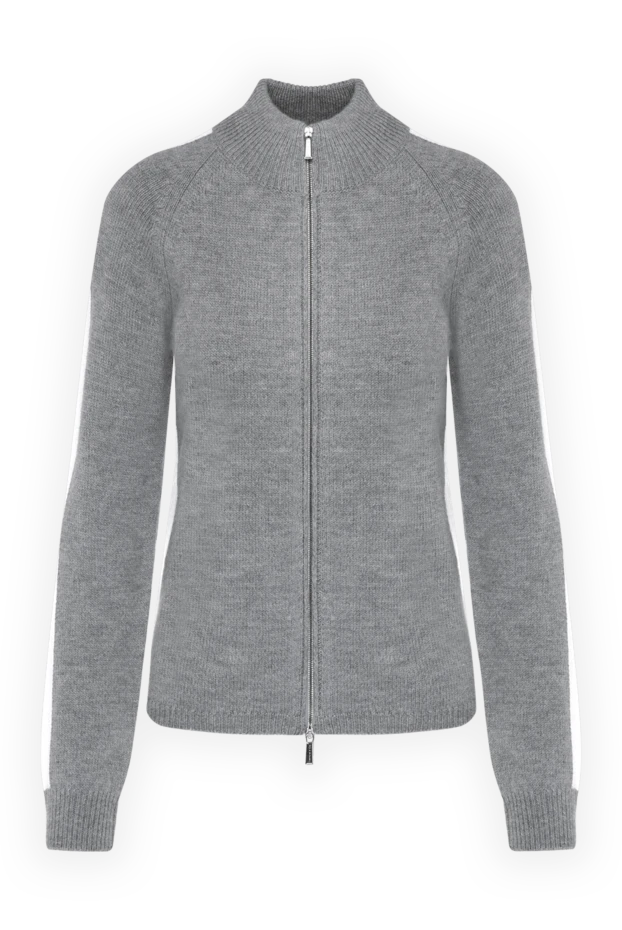 Moorer woman women's gray wool cardigan 180279 - photo 1