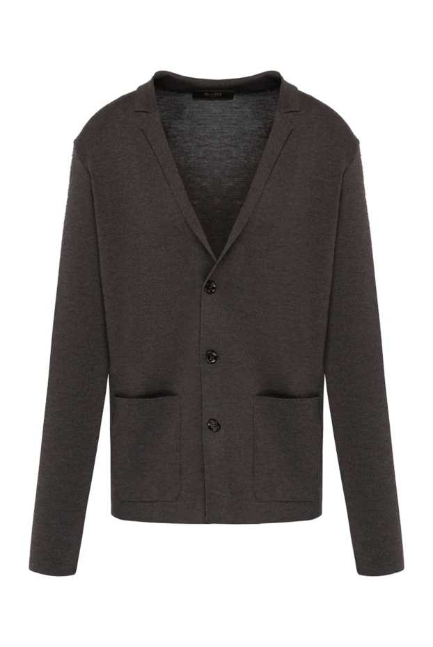 Moorer man men's brown wool cardigan 180280 - photo 1