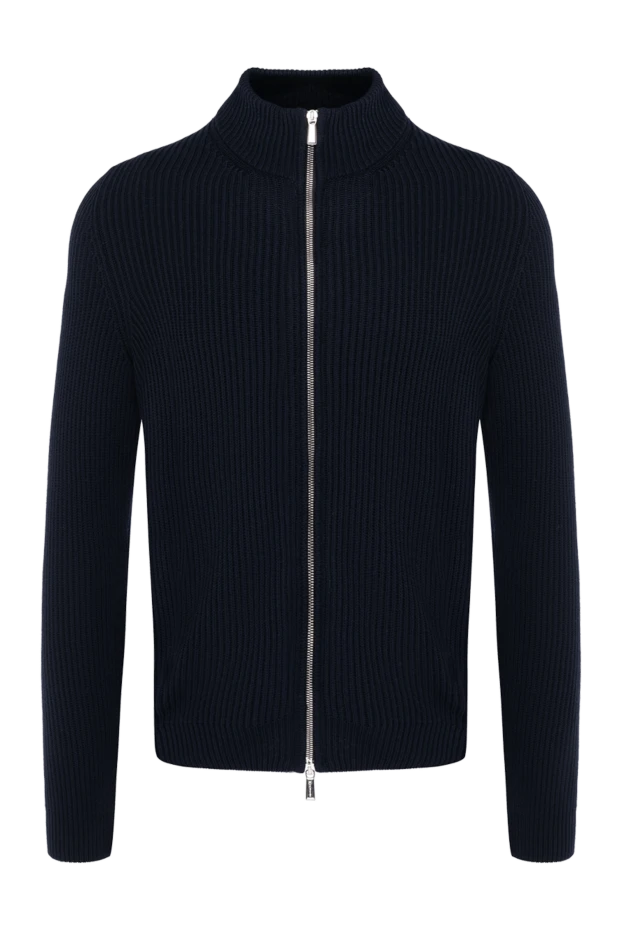 Moorer man men's blue cashmere cardigan 180281 - photo 1