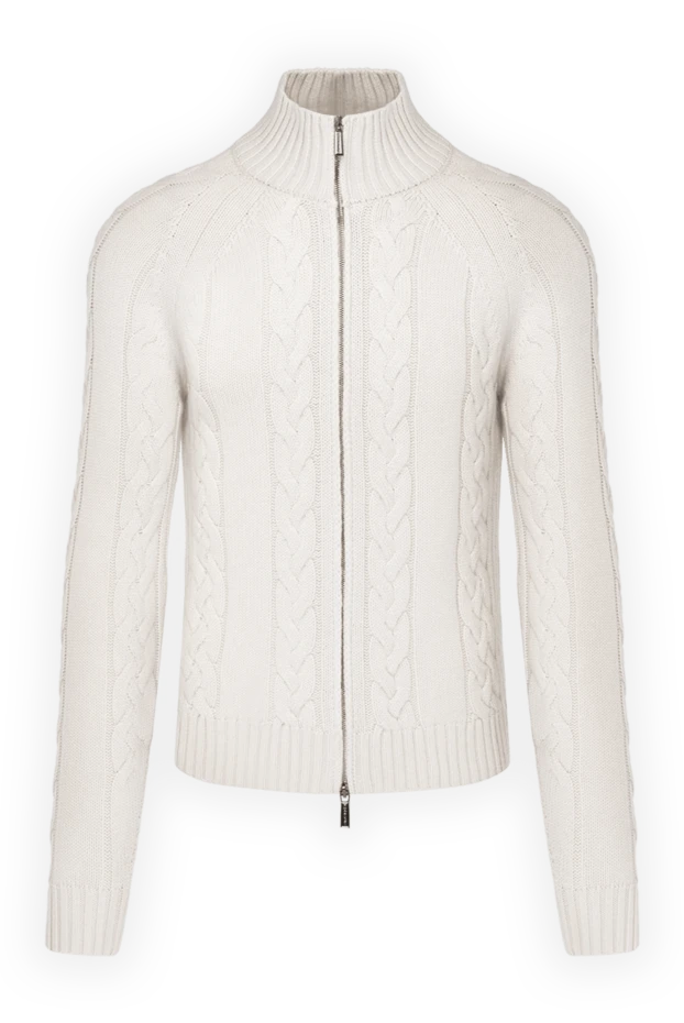 Moorer man men's white cashmere cardigan 180283 - photo 1