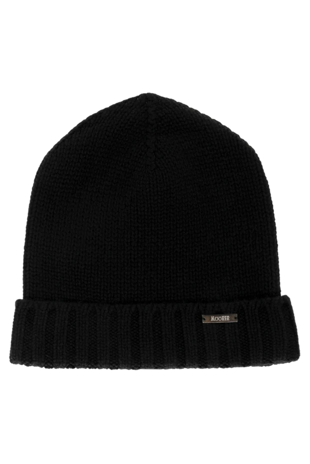 Moorer woman women's black cashmere hat 180298 - photo 1