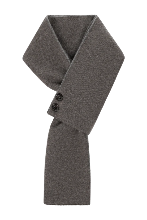 Moorer men's gray cashmere scarf with buttons 180309 - photo 1