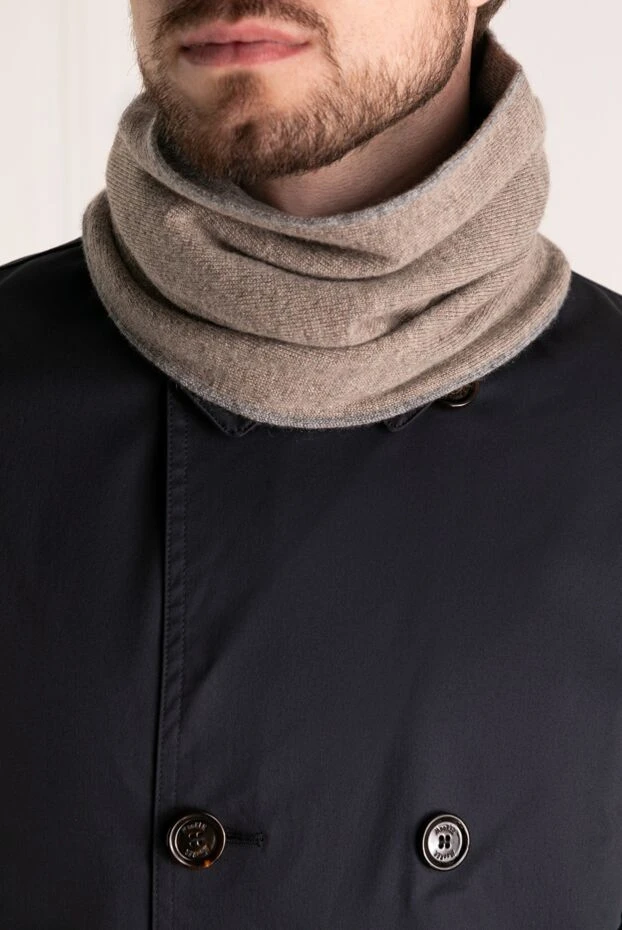 Moorer man men's beige cashmere scarf 180310 - photo 2