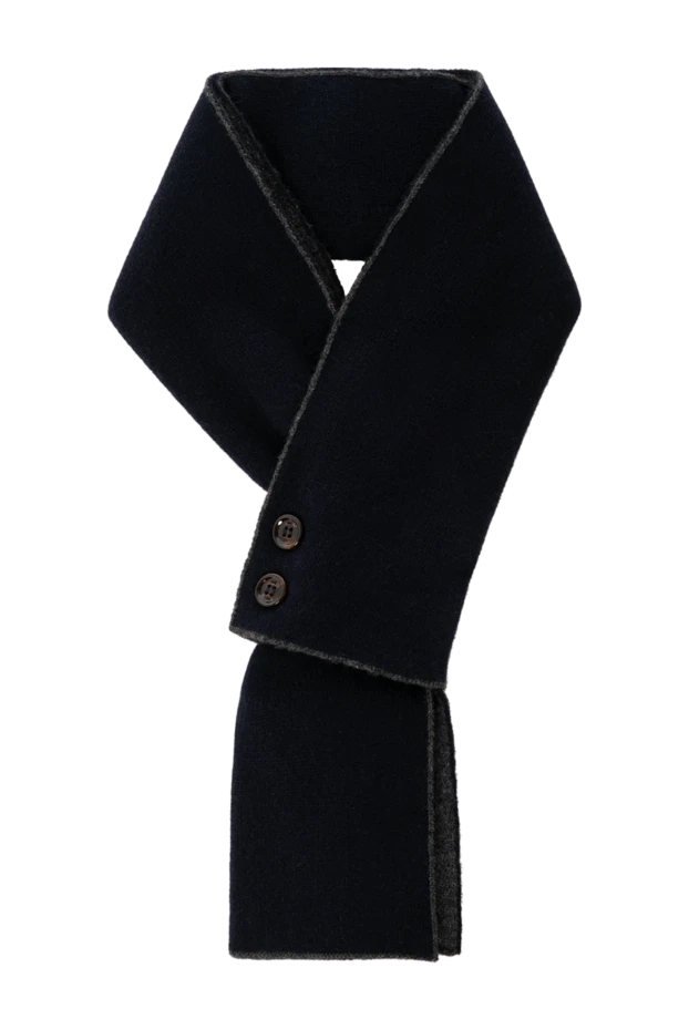 Scarf loop for men cashmere blue