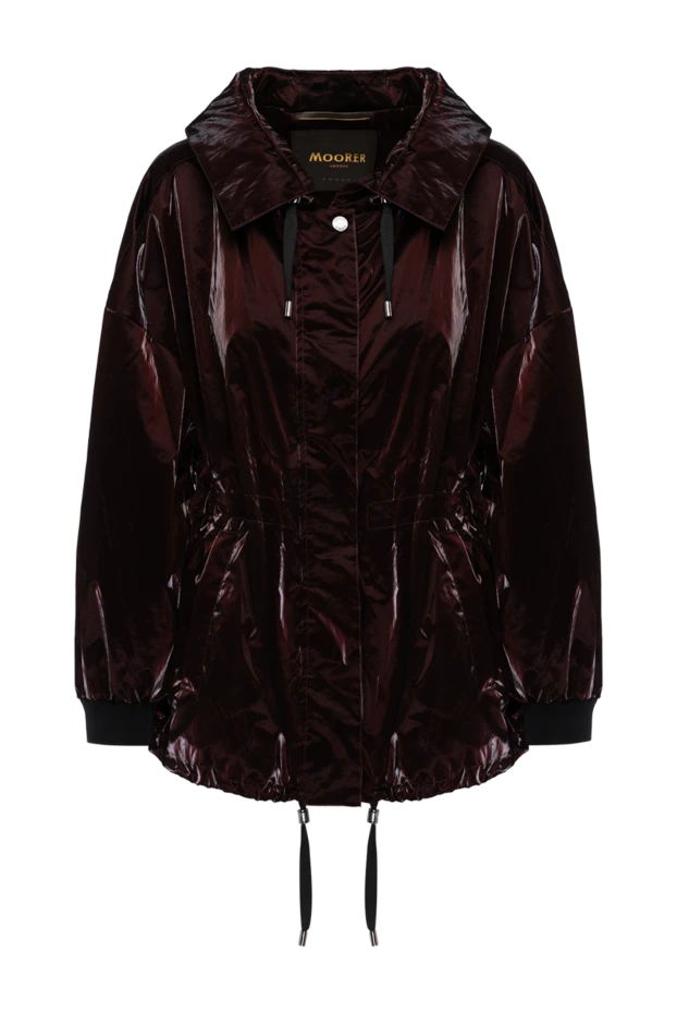 Moorer woman women's burgundy jacket made of nylon and polyurethane 180320 - photo 1