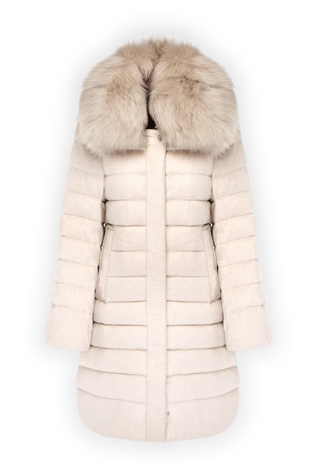 Moorer woman women's white cashmere down jacket buy with prices and photos 180322 - photo 1