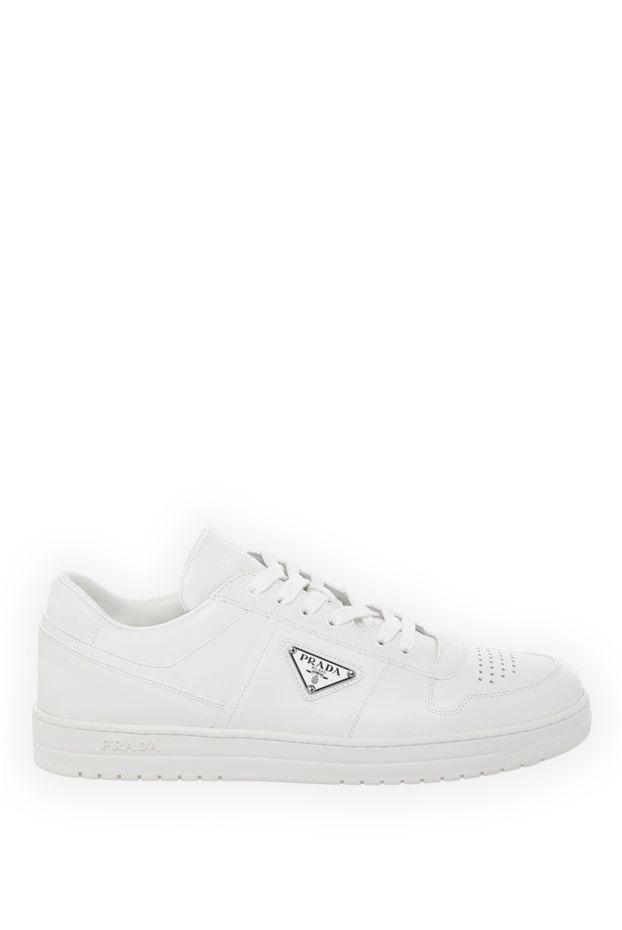 Prada man men's white sneakers made of genuine leather buy with prices and photos 180331 - photo 1